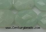CAM369 15.5 inches 15*20mm faceted octagonal amazonite beads
