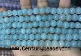 CCN5431 15 inches 8mm round candy jade beads Wholesale