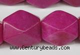 CCN672 15.5 inches 18*25mm faceted nuggets candy jade beads