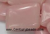 COP429 15.5 inches 30*40mm rectangle Chinese pink opal gemstone beads
