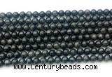 CAE321 15.5 inches 6mm round astrophyllite gemstone beads