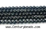 CAE322 15.5 inches 8mm round astrophyllite gemstone beads