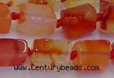 CNG6932 15.5 inches 5*8mm - 8*12mm nuggets red agate beads