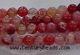 CAA1050 15.5 inches 4mm round dragon veins agate beads wholesale