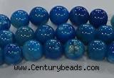 CAA1056 15.5 inches 6mm round dragon veins agate beads wholesale