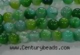 CAA1065 15.5 inches 4mm round dragon veins agate beads wholesale