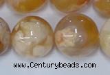 CAA1076 15.5 inches 16mm round sakura agate gemstone beads