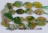 CAA1129 15.5 inches 25*35mm - 35*45mm freeform sakura agate beads