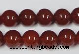 CAA113 15.5 inches 12mm round red agate gemstone beads wholesale