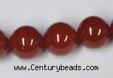 CAA115 15.5 inches 16mm round red agate gemstone beads wholesale