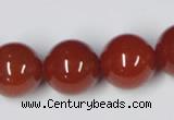 CAA116 15.5 inches 18mm round red agate gemstone beads wholesale