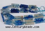 CAA1168 15.5 inches 22*40mm rectangle sakura agate gemstone beads