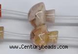 CAA1194 15.5 inches 20*21mm mushroom sakura agate gemstone beads