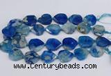 CAA1198 15.5 inches 22*25mm - 28*30mm faceted freeform sakura agate beads