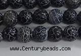 CAA1210 15.5 inches 6mm round frosted agate beads wholesale