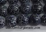 CAA1212 15.5 inches 10mm round frosted agate beads wholesale