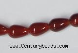 CAA131 15.5 inches 9*14mm teardrop red agate gemstone beads