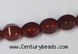 CAA147 15.5 inches 10*12mm star fruit shape red agate gemstone beads