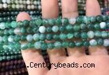 CAA1591 15.5 inches 6mm round banded agate beads wholesale