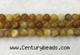 CAA1856 15.5 inches 16mm round banded agate gemstone beads