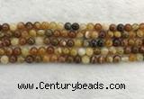 CAA1861 15.5 inches 6mm round banded agate gemstone beads