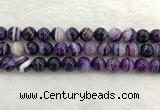 CAA1874 15.5 inches 12mm round banded agate gemstone beads