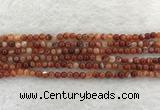 CAA1900 15.5 inches 4mm round banded agate gemstone beads