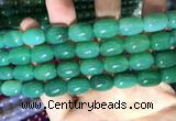 CAA2124 15.5 inches 10*14mm drum agate beads wholesale