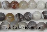 CAA225 15.5 inches 10mm round botswana agate gemstone beads