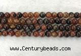 CAA2321 15.5 inches 10mm round banded agate gemstone beads