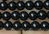 CAA2403 15.5 inches 6mm round black agate beads wholesale