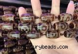 CAA2660 15.5 inches 14*25mm - 16*26mm drum tibetan agate dzi beads