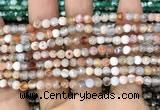 CAA2811 15 inches 4mm faceted round fire crackle agate beads wholesale