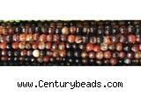 CAA2882 15 inches 6mm faceted round fire crackle agate beads wholesale