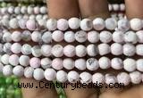 CAA2918 15 inches 6mm faceted round fire crackle agate beads wholesale