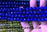 CAA3336 15 inches 8mm faceted round agate beads wholesale