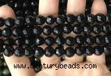 CAA3350 15 inches 8mm faceted round agate beads wholesale