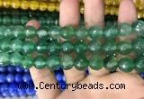 CAA3373 15 inches 10mm faceted round agate beads wholesale