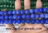 CAA3376 15 inches 10mm faceted round agate beads wholesale