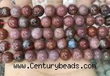 CAA3623 15.5 inches 10mm round Portuguese agate beads wholesale