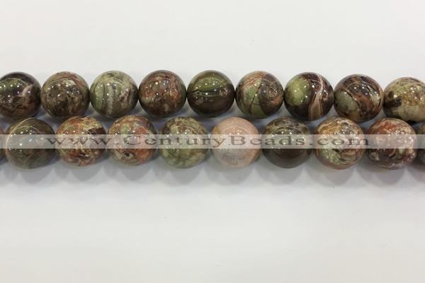 CAA3706 15.5 inches 20mm round rainforest agate beads wholesale