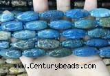 CAA3721 15.5 inches 9*22mm - 11*25mm rice chrysanthemum agate beads