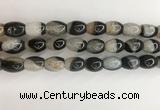 CAA3785 15.5 inches 10*14mm rice agate druzy geode beads