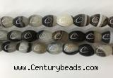 CAA3787 15.5 inches 13*18mm rice agate druzy geode beads