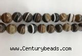 CAA3803 15.5 inches 14mm round line agate beads wholesale