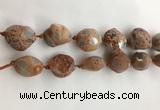 CAA3812 15.5 inches 20*25mm - 25*35mm nuggets rough agate beads