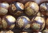 CAA3864 15 inches 8mm round tibetan agate beads wholesale