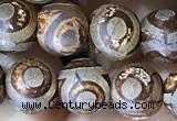 CAA3870 15 inches 8mm round tibetan agate beads wholesale