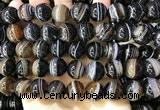 CAA4022 15.5 inches 14mm round line agate beads wholesale