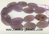CAA4062 15.5 inches 30*50mm oval purple agate gemstone beads